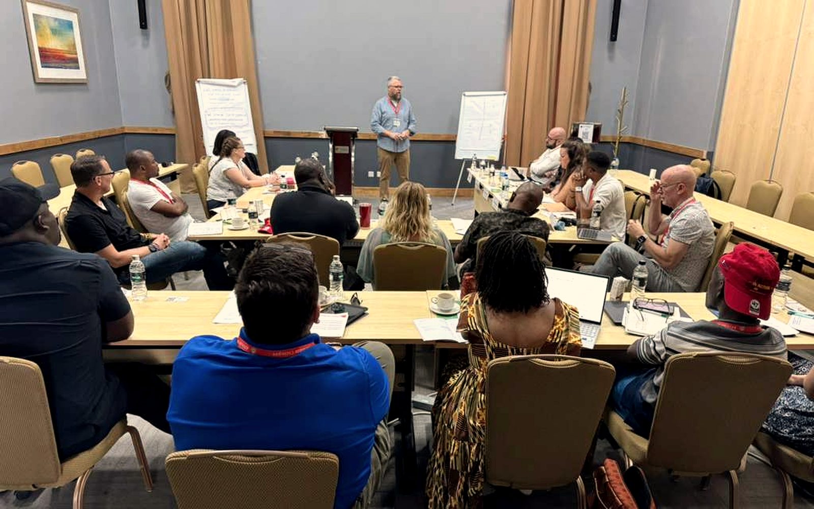 Chad Merrell leading a Heart The Mission experience in Malawi